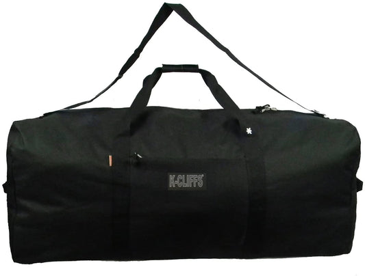 Heavy Duty Cargo Duffel Large Sport Gear Drum Set Equipment Hardware Travel Bag Rooftop Rack Bag (36" X 17" X 17", Black)