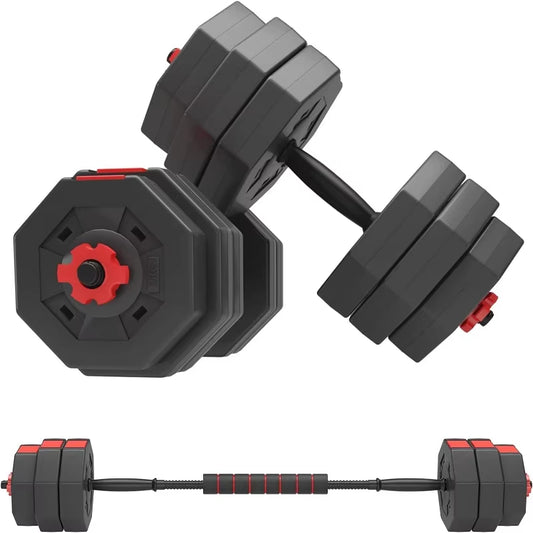 Adjustable Dumbbells Set Iron Sand Mixture Octagonal Designed Weights Dumbbells Set anti Rolling Fitness Dumbbells