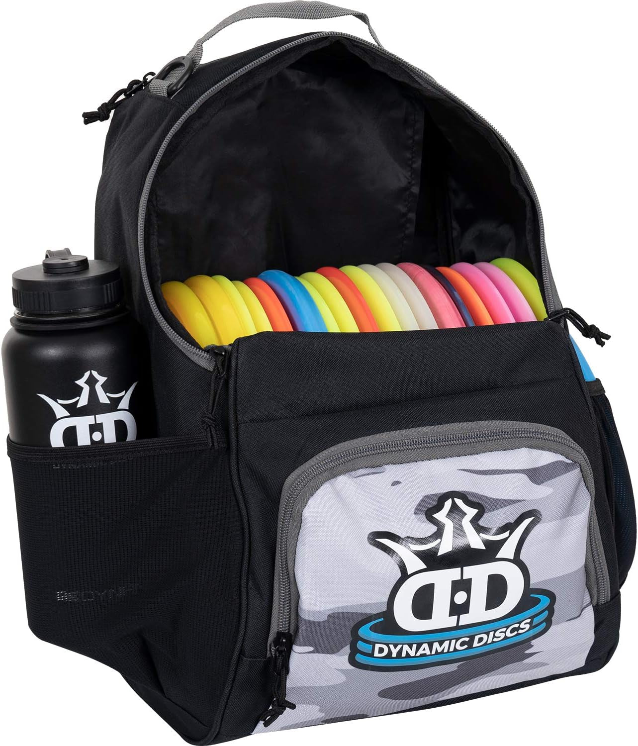 Cadet Disc Golf Bag - 17+ Discs Capacity - Beginner Disc Golf Accessories for Men - USA Business & Support - Includes Accessories Pouch & Water Bottle Holder - Lightweight & Durable