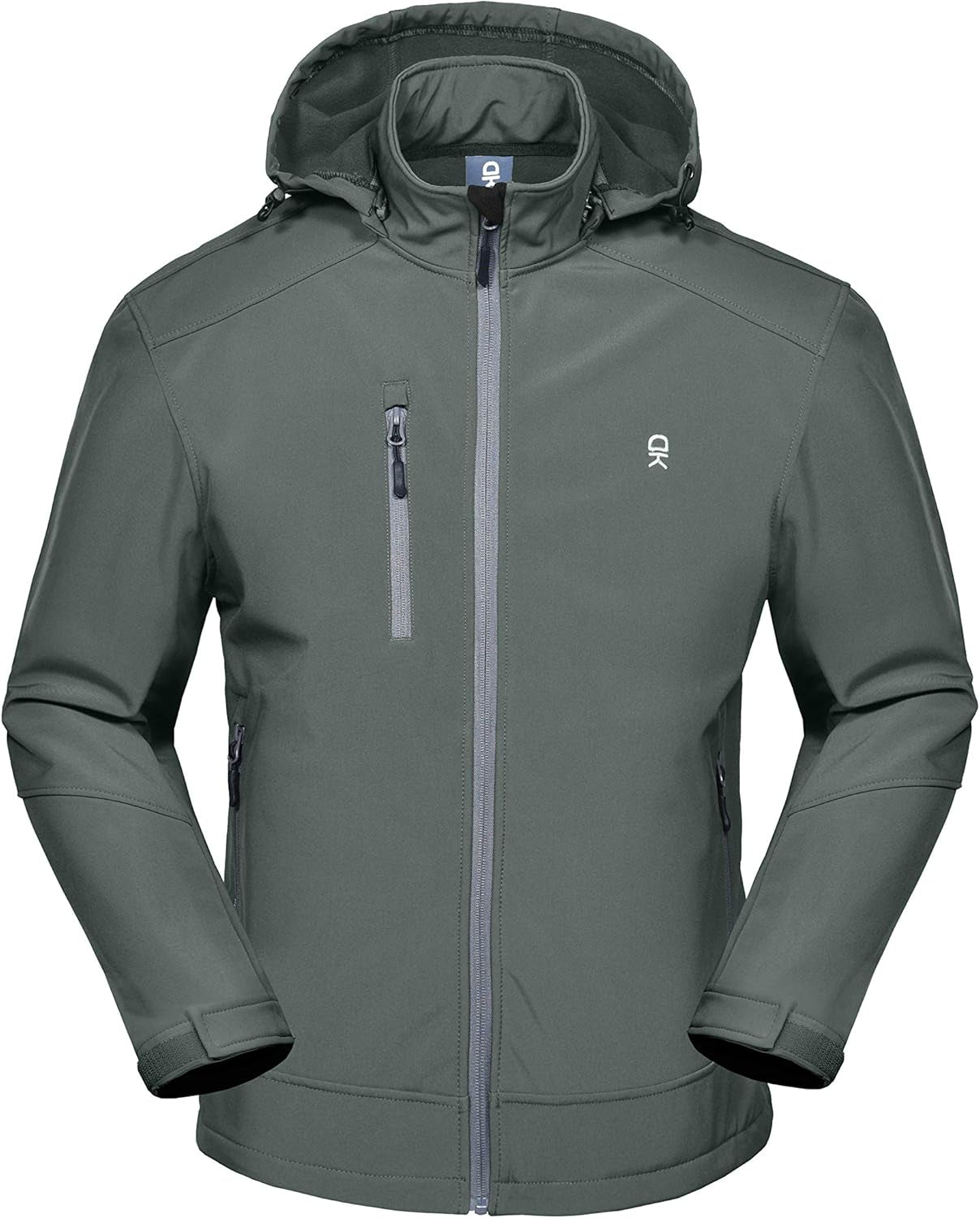 Men’S Softshell Jacket with Removable Hood, Fleece Lined